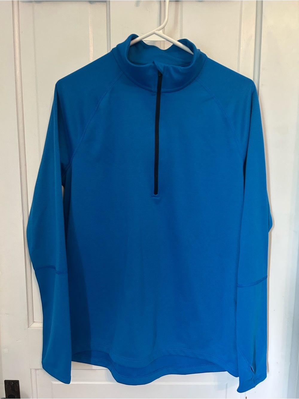 Women’s blue pullover EMS eastern mountain sports long sleeve quarter zip M tech